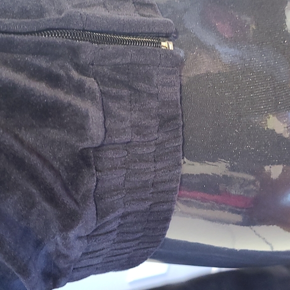 Revamped velour hoodie zip up sz S - Picture 4 of 5